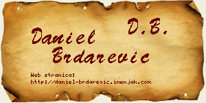 Daniel Brdarević vizit kartica